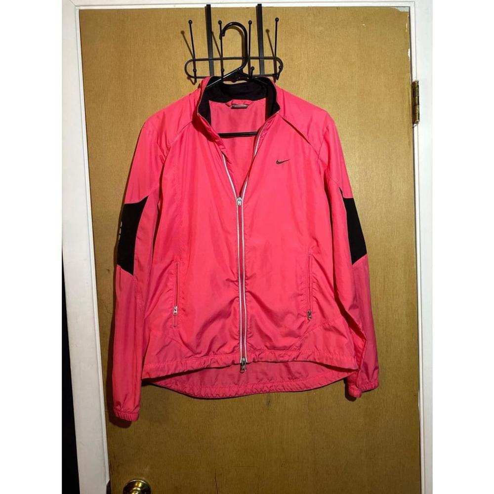 Nike Women’s Pink & Black Windbreaker Jacket Size Large